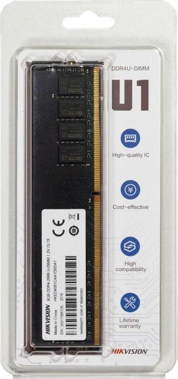 Hikvision 8GB DDR4 3200MHz 288Pin 1.35V CL16-18 PC Ram - Image 1