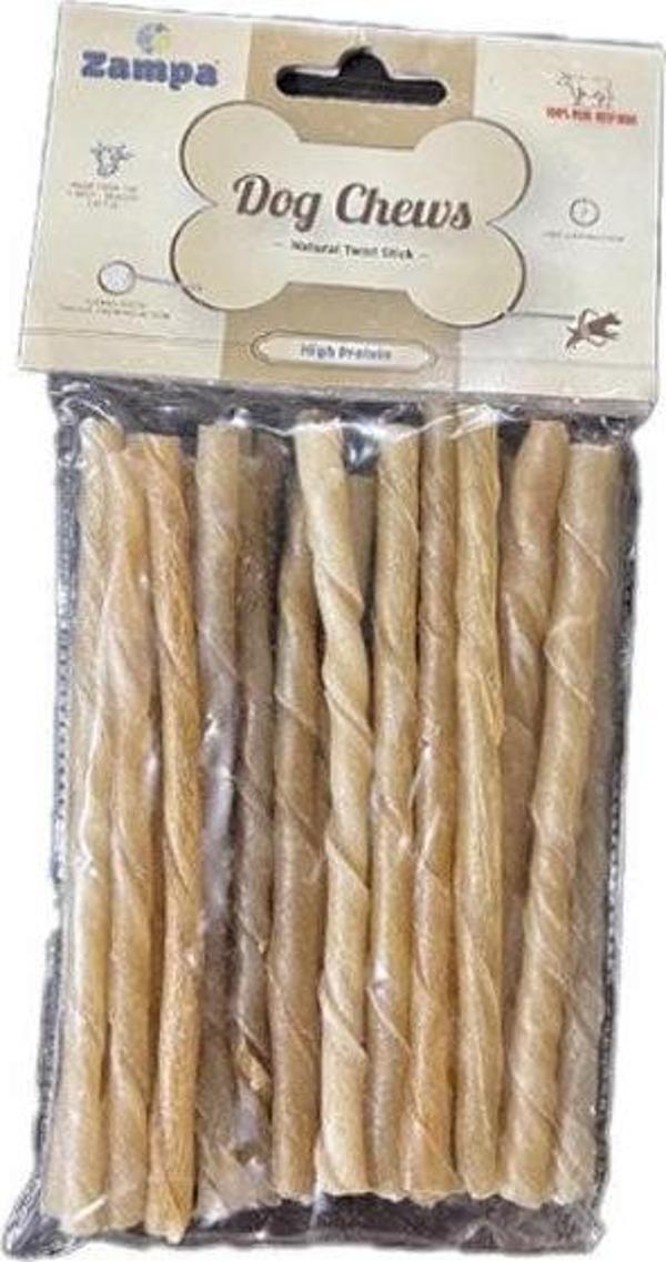 Zampa Dog Chews Sığırlı Yüksek Proteinli 13 cm 10lu Naturel - Image 1