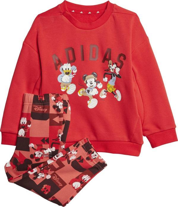 JF3624-B adidas I Dy Mm Jog Bebek Eşofman Takımı Kırmızı - Image 1