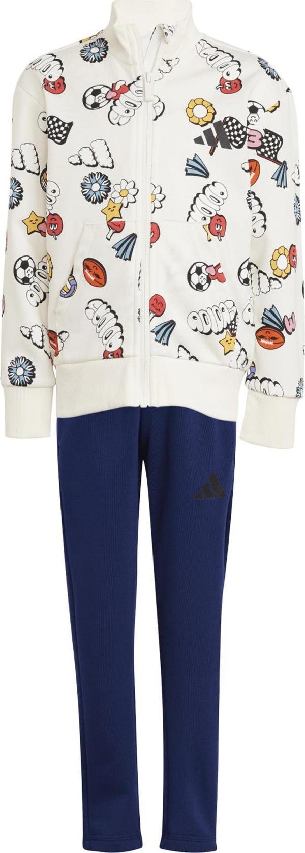 JI6233-C adidas Lk Fun Aop Ts &amp;Ccedil;ocuk Eşofman Takımı Beyaz - Image 1