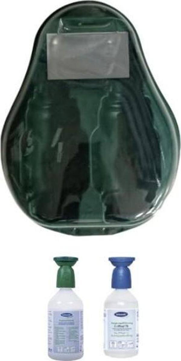 Göz Duşu Solüsyonu İstasyonu Set (1 Adet Boş İstasyon +1 Adet 500 ML  +1 Adet 250 Ml Solüsyon) - Image 1