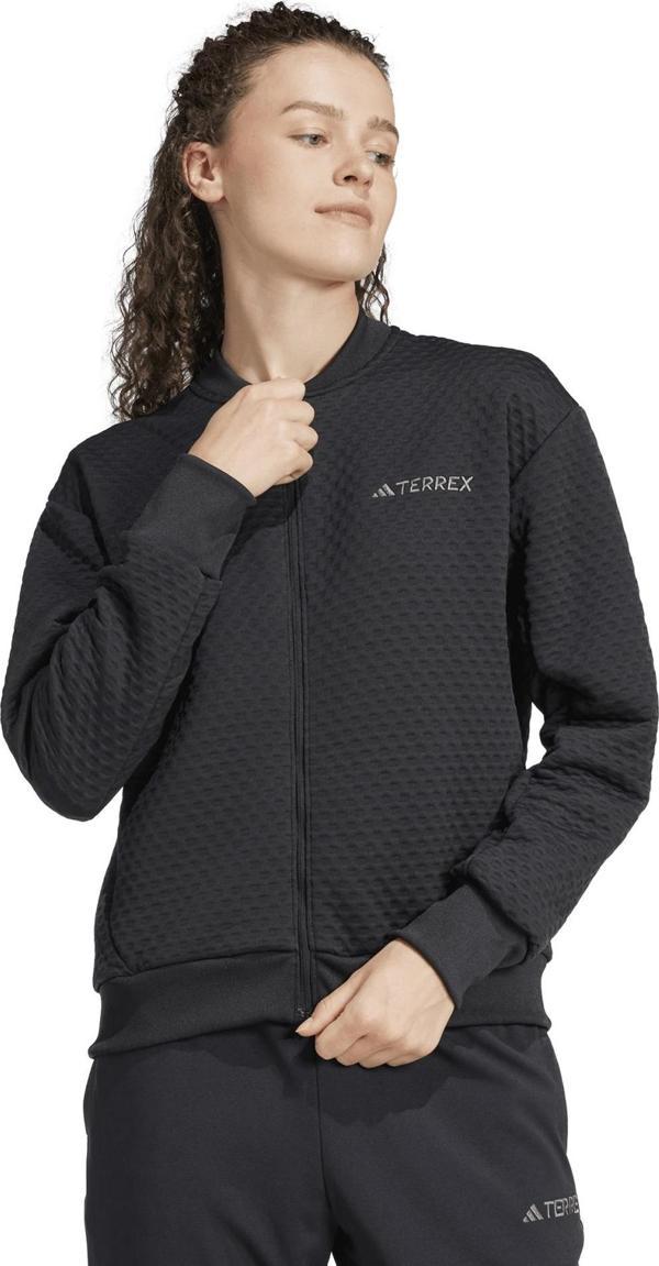 JD6642-K adidas Terrex Xploric Sweater Kadın Ceket Siyah - Image 1