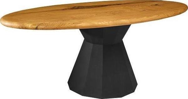 Masa Zus328 Model 90499 Doğal Ahşap Sabit Yemek Mutfak Masa Ceviz Siyah El Yapım - Image 1