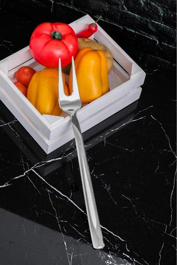 Cooker Milas Tekli Çelik Servis Çatalı  - CKR2604 - Image 1