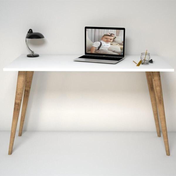 Emkawood Rina Masif Ayaklı Çalışma Masası - Image 1