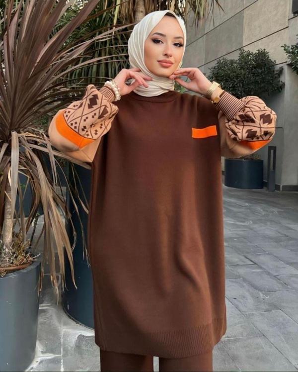 De Pose Balon Kol Triko Takım - Image 1