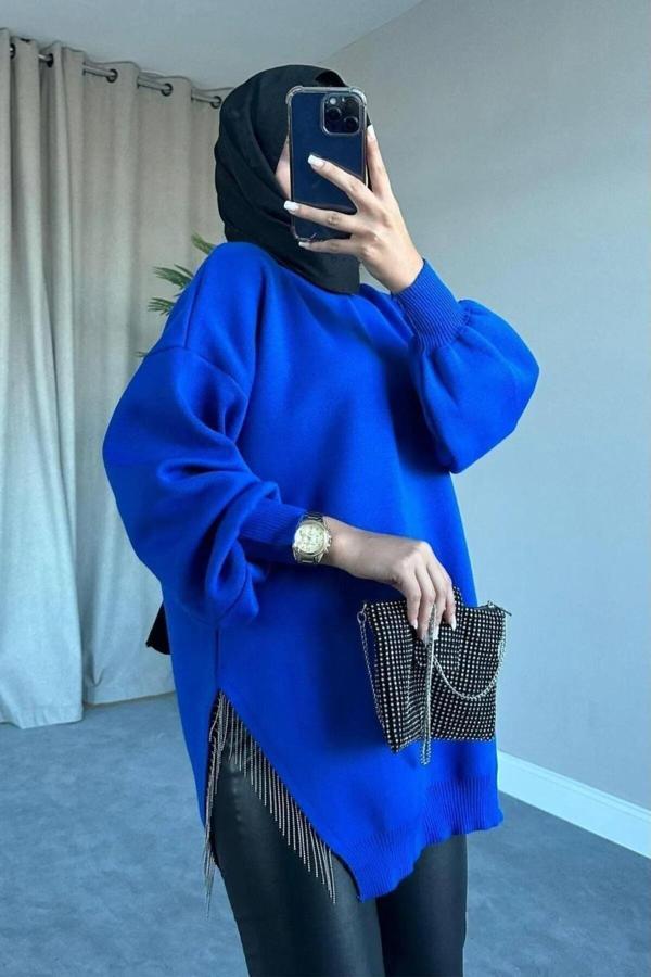 De Pose Yarı Zincirli Triko Kazak - Image 1