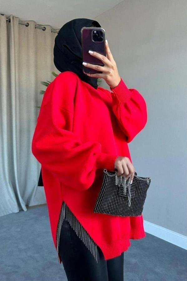 De Pose Yarı Zincirli Triko Kazak - Image 1