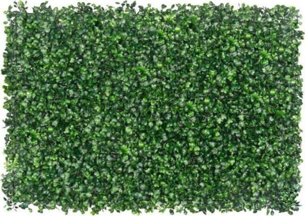 Yapay Çiçekçiniz Yapay Duvar Kaplama Panel Şimşir Tabaka 40X60 Cm Yeşil Dik Duvar Uygulama - Image 1