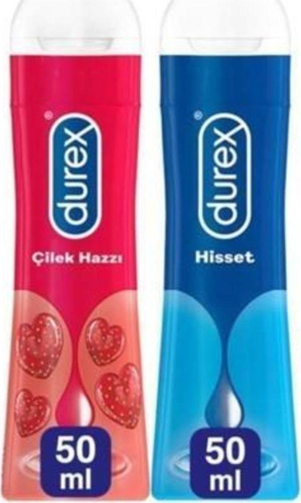 Durex Play Çilekli Jel Kayganlaştırıcı 50 Ml + Play Hisset Kayganlaştırıcı Jel 50 Ml - Image 1