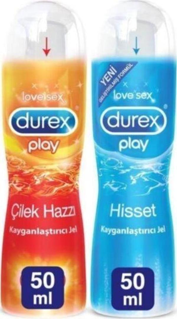 Durex Play Hisset Jel 50 Ml + Play Çilekli Jel 50 Ml - Image 1