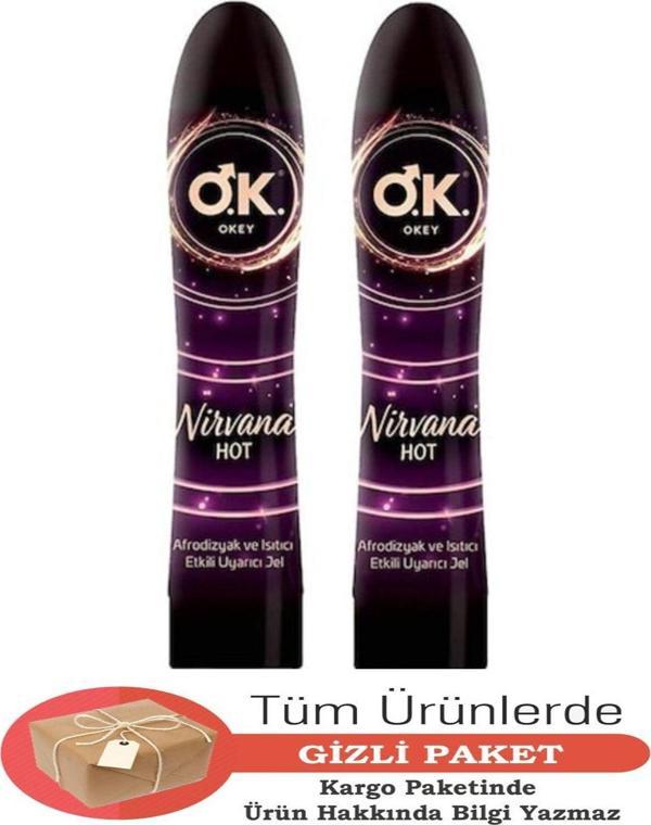 Okey Nirvana . Ve Isıtıcı Etkili Uyarıcı Jel - 100 Ml X 2 Adet - Image 1