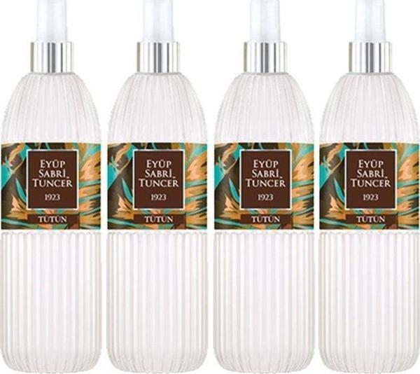 Eyüp Sabri Tuncer Tütün Kolonyası Silindir Pet Şişe Sprey 150 Ml X 4 Adet - Image 1