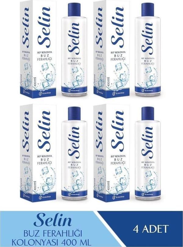 Selin Parfümlü Kolonya Buz Ferahlığı 400 Ml 4'Lü Set - Image 1