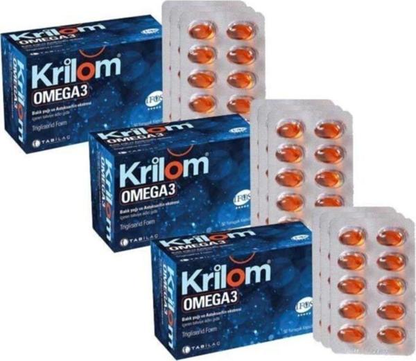 Krilom Omega-3 50 Yumuşak Kapsül 3 Adet - Image 1