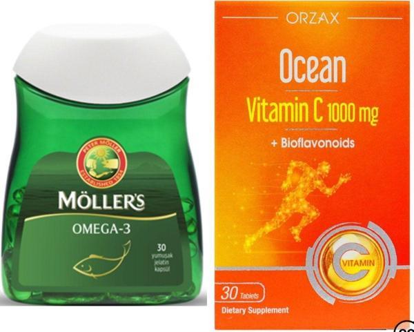Möller'S Omega 3 30 Kapsül Ve Ocean Vitamin C 30 Tablet - Image 1