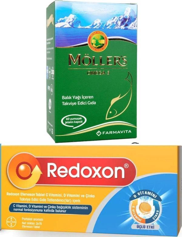 Möller'S Omega 3 60 Kapsül Redoxon 3Lü Etki C Vitamini D Vitamini Çinko Efervesan 30 Tablet - Image 1