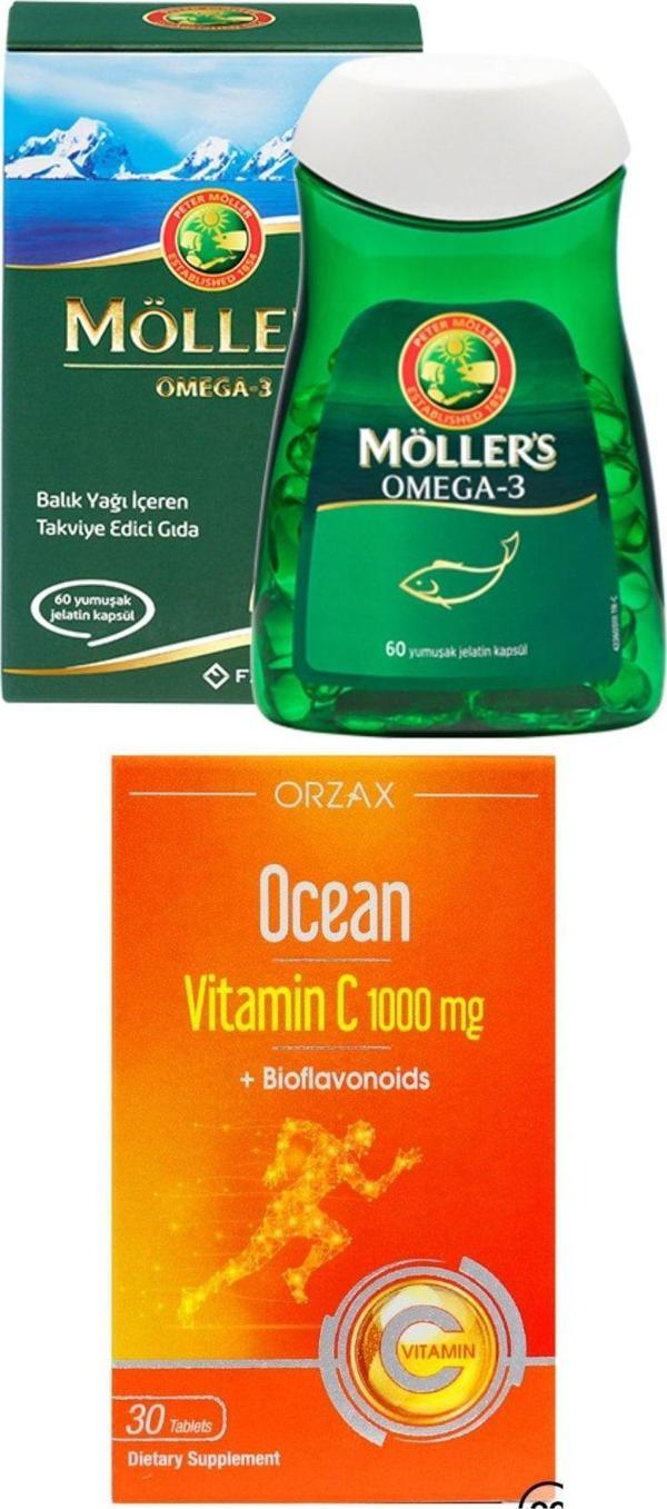 Möller'S Omega 3 60 Kapsül Ve Ocean Vitamin C 30 Tablet - Image 1