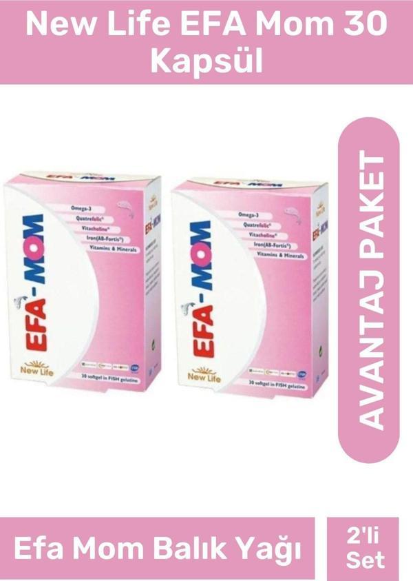 New Life Efa Mom 30 Kapsül 2'Li Paket - Image 1