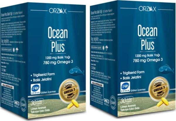 Orzax Ocean Plus Omega 3 1200 Mg 30 Kapsül X2 Adet - Image 1