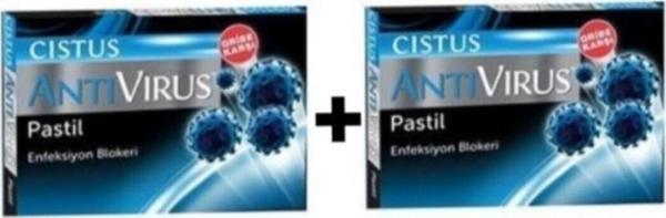 Cistus Mentollü Boğaz Pastili 2 Li Avantaj Paketi 10+10 20 Adet Antıvırus Pastil - Image 1