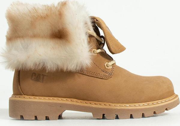 Caterpillar Utah Fur Caramel Nubuk Kadın Bot - Image 1