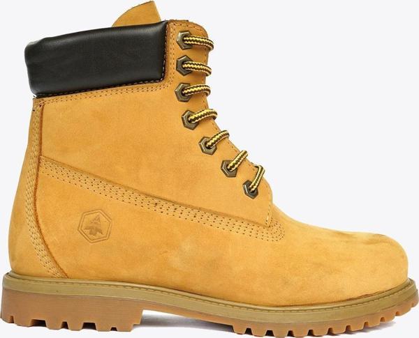 Hammer Jack Hakiki Deri Cat Sarı Nubuk Kadın Bot - Image 1