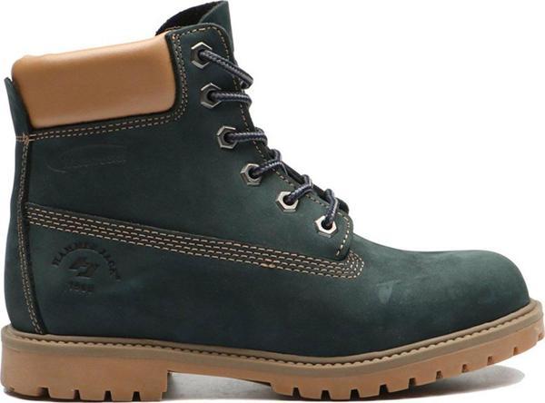 Hammer Jack Hakiki Deri Petrol Mavi Nubuk Kadın Bot - Image 1