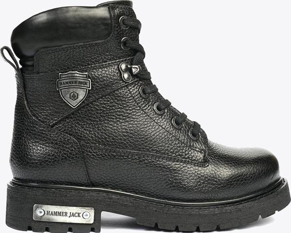 Hammer Jack Hakiki Deri Siyah Flooter Kadın Bot - Image 1