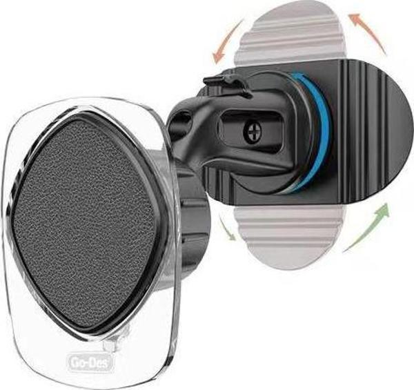 Go-Des Araç Telefon Tutacağı Go Des Gd-Hd935 360 Derece Dönebilen Magnetik Torpido Üstü Kullanım - Image 1