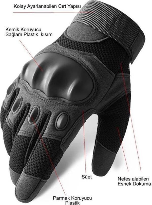 Single Sword Eklem Koruyucu Tam Parmak Motorcu Ve Bisiklet Eldiveni - Image 1