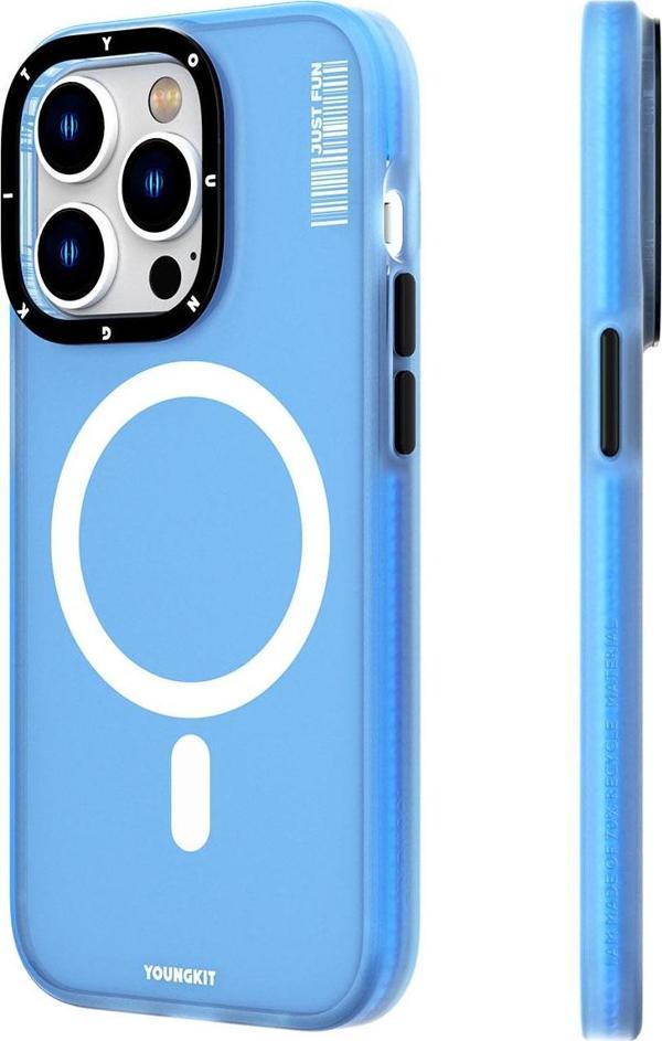 YoungKit iPhone 13 Pro Max Uyumlu Kılıf Magsafe Şarj Özellikli Colored Sand Serisi Kapak - Image 1