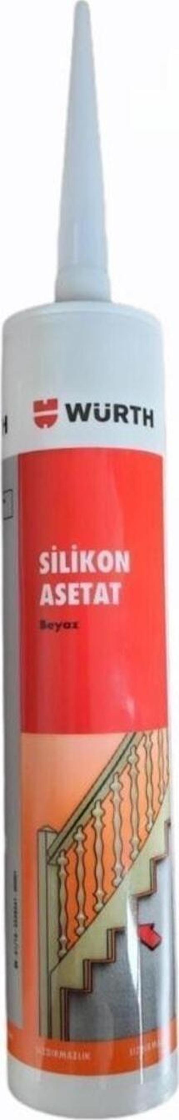 WÜRTH SİLİKON ASETAT BEYAZ 310 ML - Image 1