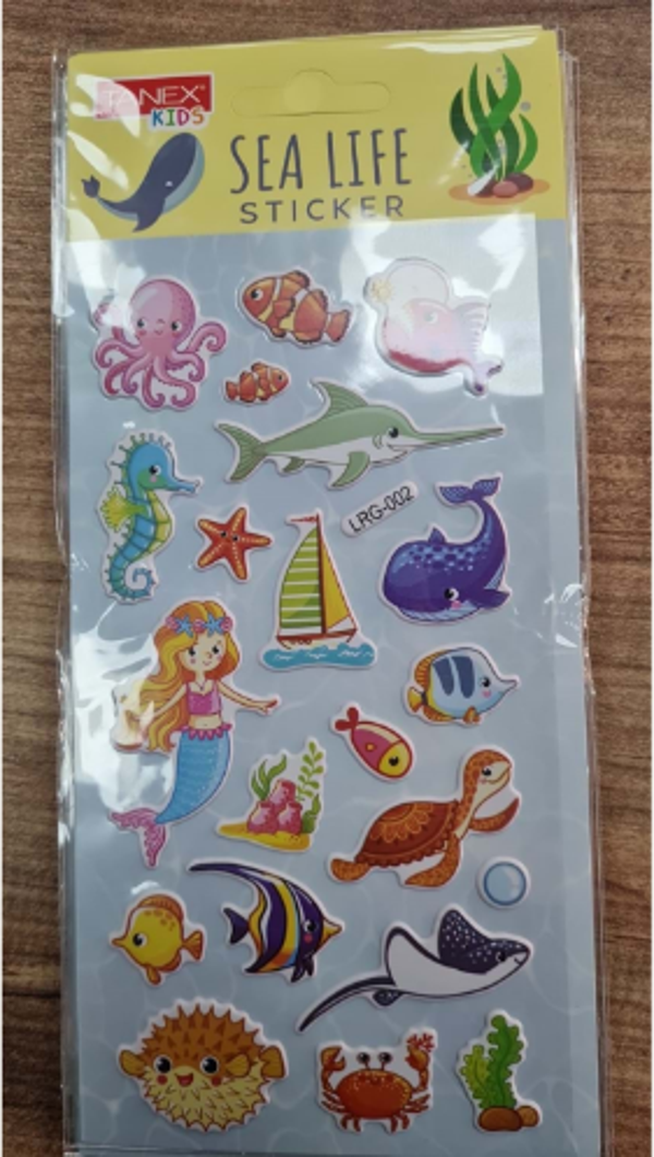 Tanex Sea Life Sticker-3 Puffy Etiketi Tnx-5102 - Image 1