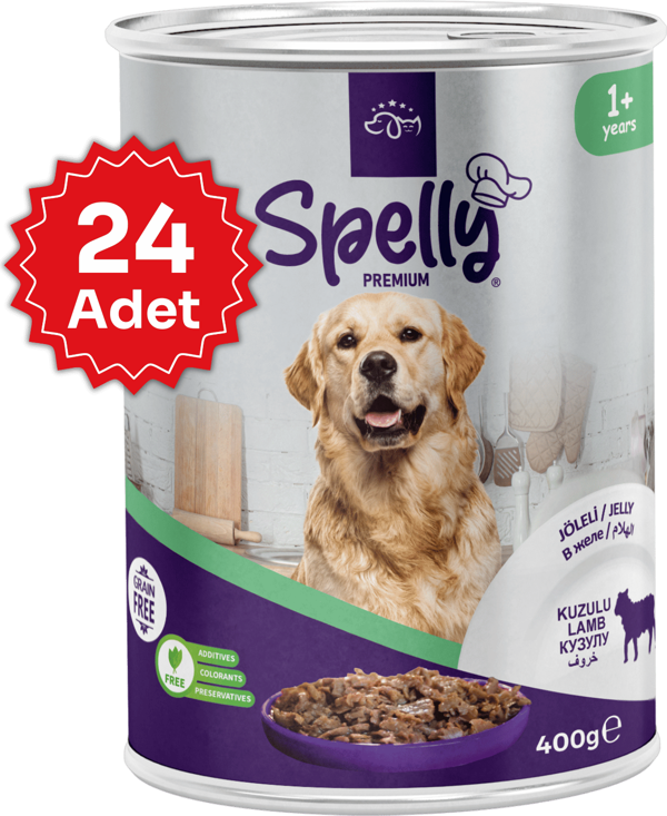 24 Adet x Spelly Premium Yetişkin Köpek Koerve - Kuzu (400gr) - Image 1