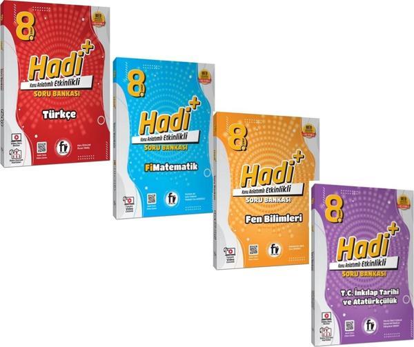 Fi Yayınları 8.Sınıf Türkçe Matematik Fen ve İnkılap Hadi Konu Anlatımlı Soru Bankası Seti 4 Kitap - Fi Yayınları - Image 1