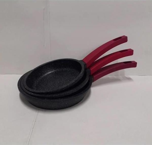 Gülsan Elit Döküm Tava Set 18-20-22 Cm - Image 1