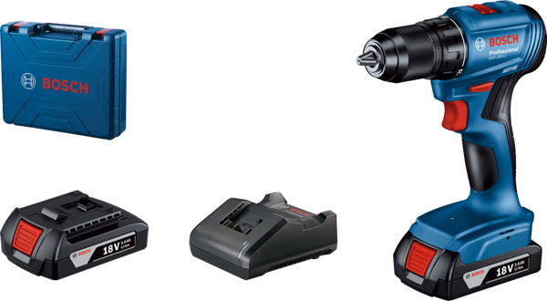 Bosch Professional GSR 185 LI Akülü Delme Vidalama Mak. 2 x 2.0 Ah; Case - Image 1