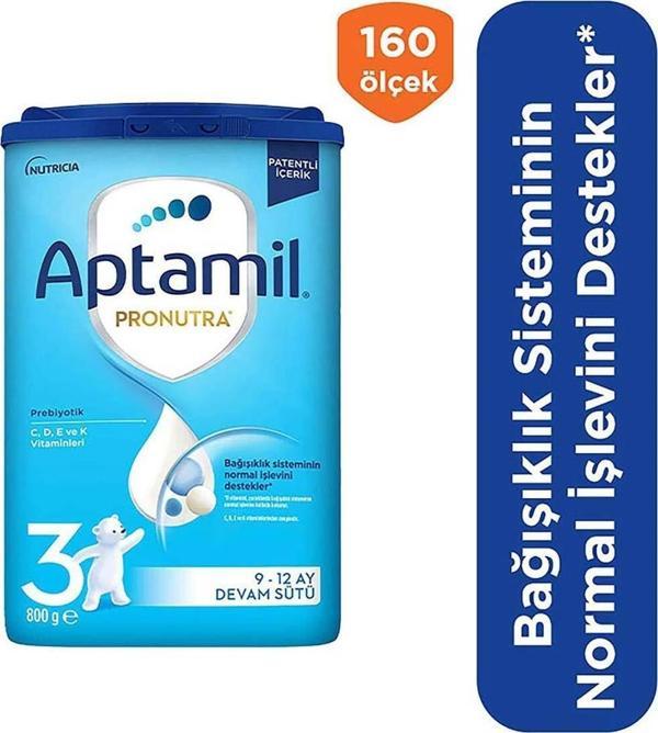   3 Devam Sütü 800 G  9-12 Ay Akıllı Kutu   - Image 1