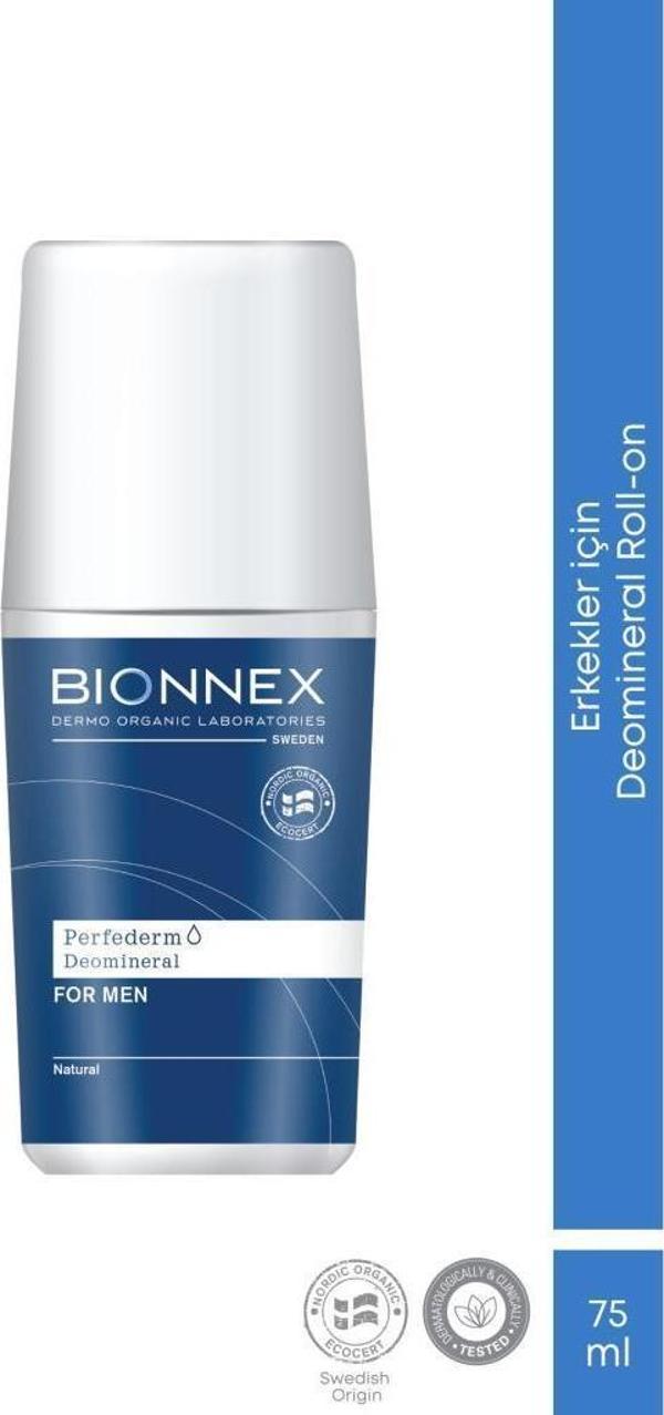 Bionnex Perfederm Roll-On Deomineral For Men 75 ml - Image 1