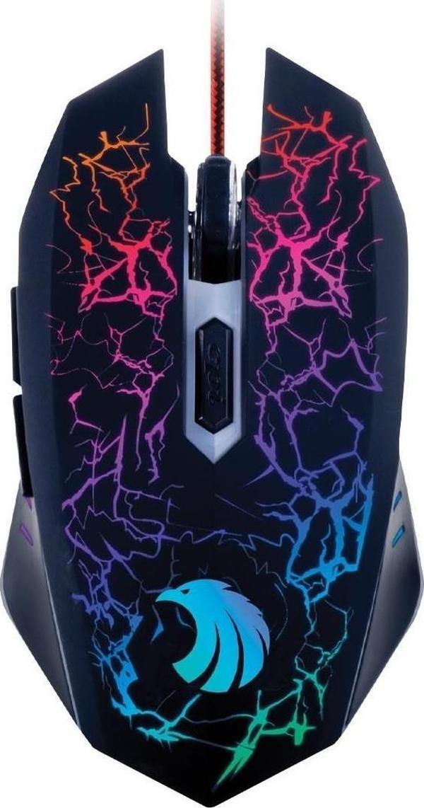 Polosmart PGM25 Kablolu Gaming Mouse & Mouse Pad Kırmızı - Image 1