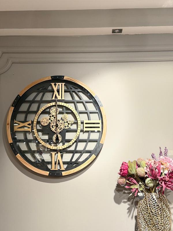 Evdema Vitale Metal Çarklı Duvar Saati 82*82*8 Cm AK.JI0035 - Image 1