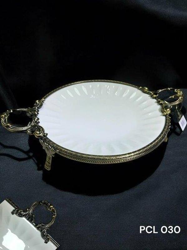 Roy King Elegance Yuvarlak Sunum Tabak Antique 41 Cm PCL 030 - Image 1