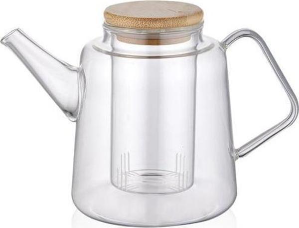 The Mia Bambu Kapaklı Süzgeçli Demlik 800 ml SSE0021 - Image 1