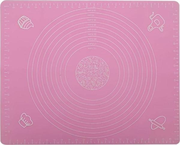 Silikon Ölçülü Hamur Açma Matı Pembe - Image 1