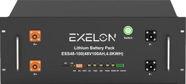 Exelon 48 V Volt 100 Ah Amper Lityum Akü Rack Tipi LiFePO4 Lityum Batarya - Image 1