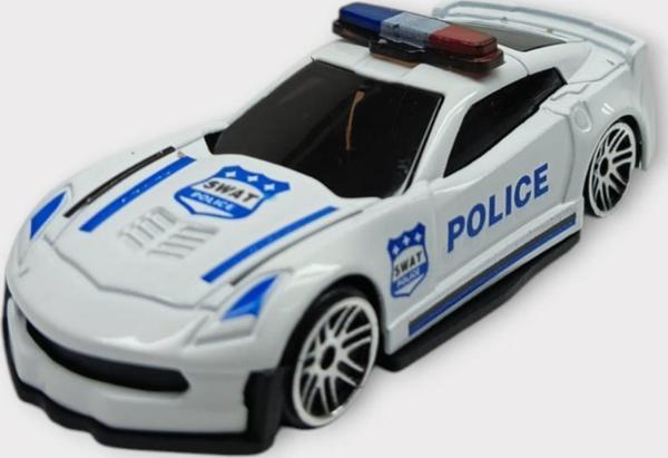 Metal Mini Polis Arabası  8 cm - Polis - 1 - Image 1