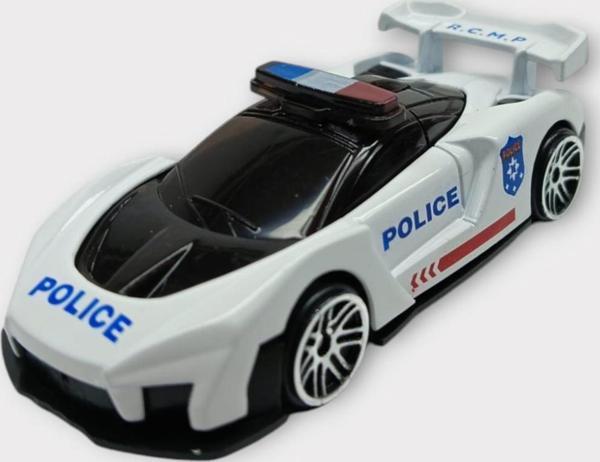 Metal Mini Polis Arabası  8 cm - Polis - 4 - Image 1