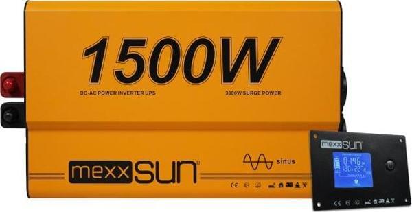 Mexxsun 12V 1500W Tam Sinüs UPS (Remote Ekran) İnverter - Image 1