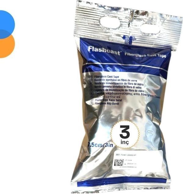 Flashcast Sentetik (Amerikan) Alçı 7,5cm x 3.6 Metre (3 inç) - Image 1